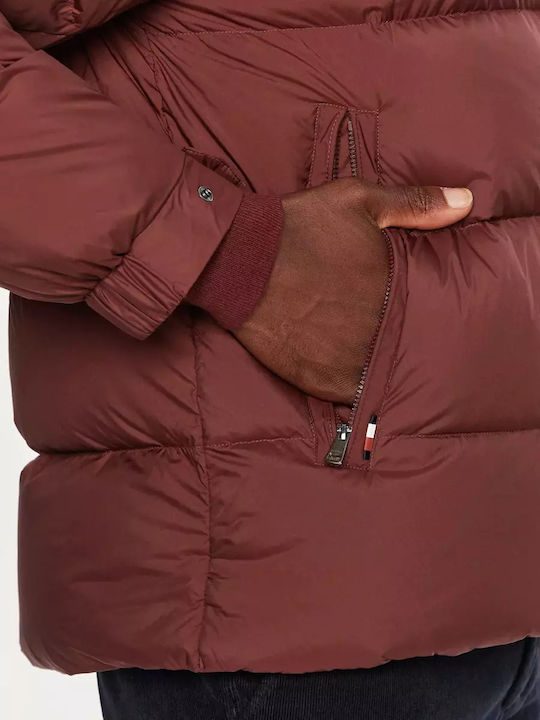 TOMMY HILFIGER Mix down hooded puffer jacket